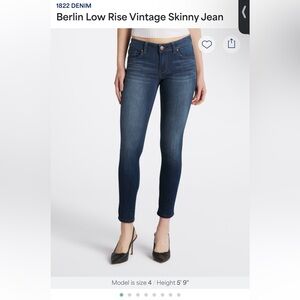 Stitch Fix 1822 Denim Berlin Low Rise Vintage Skinny Jeans